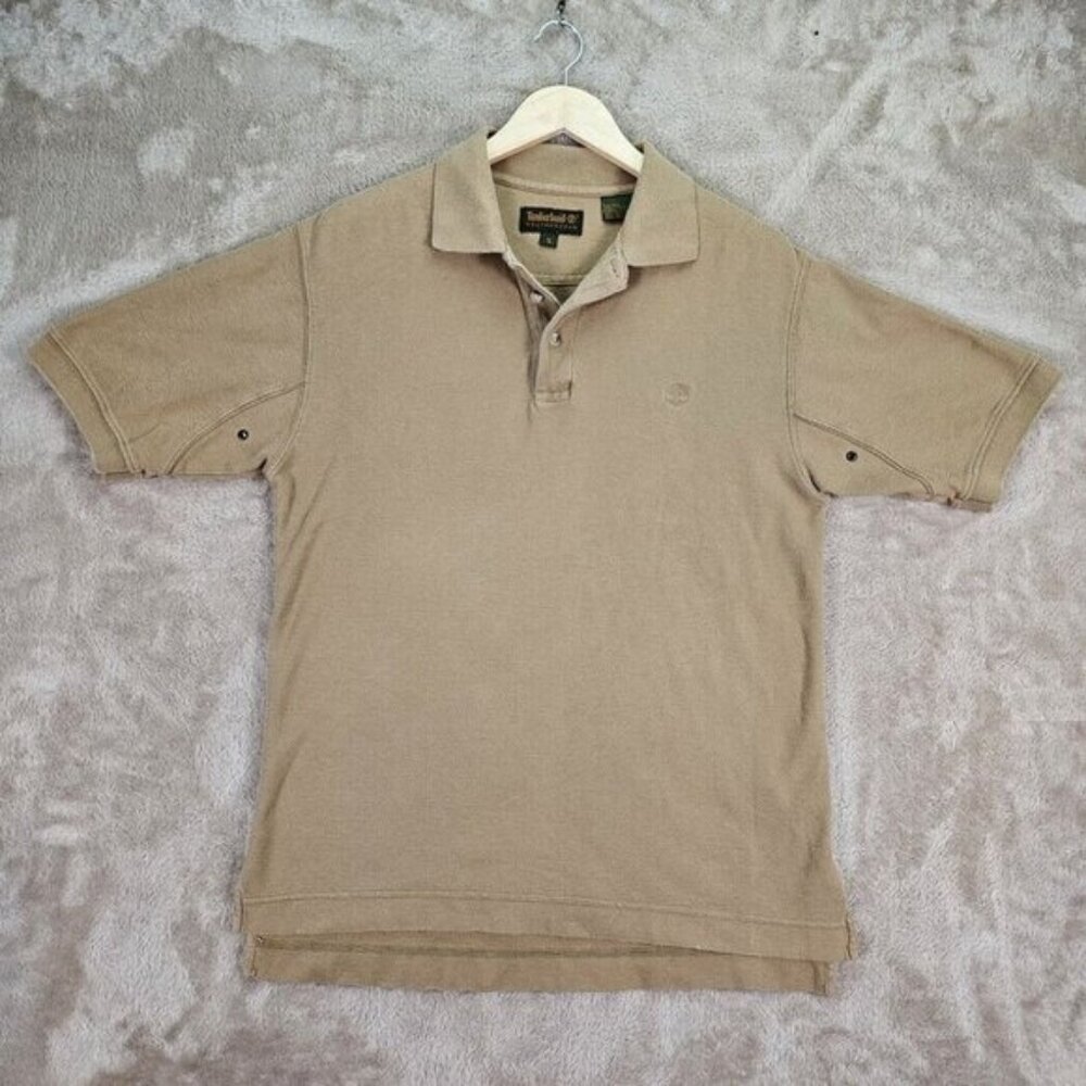Timberland Weathergear Polo Shirt Logo Golf Short Sleeve (Measurement Photos)